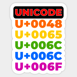 Unicode Sticker